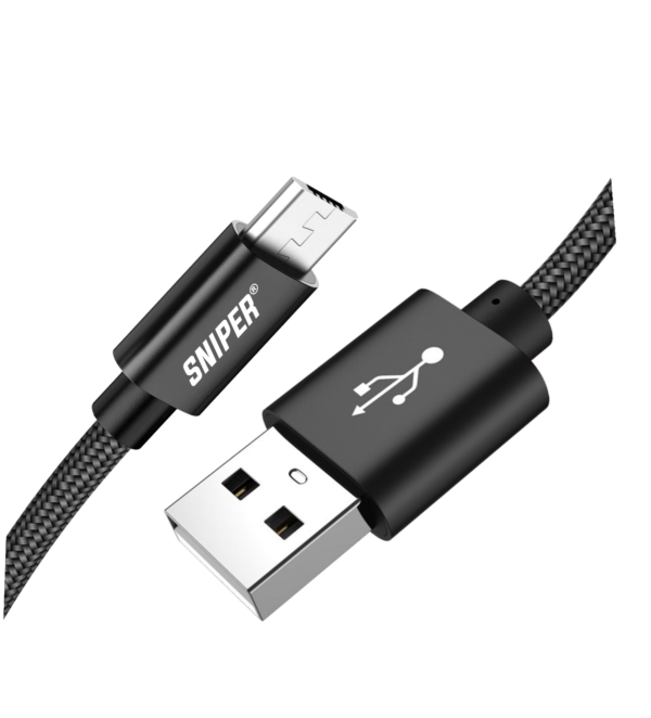 Sniper Cable Nylon Braided Micro USB 3ft /0.9m